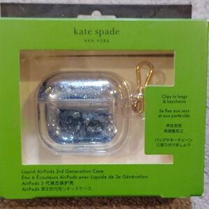 kate spade Glitter AirPods 3rd Gen Case - Blue and Gold